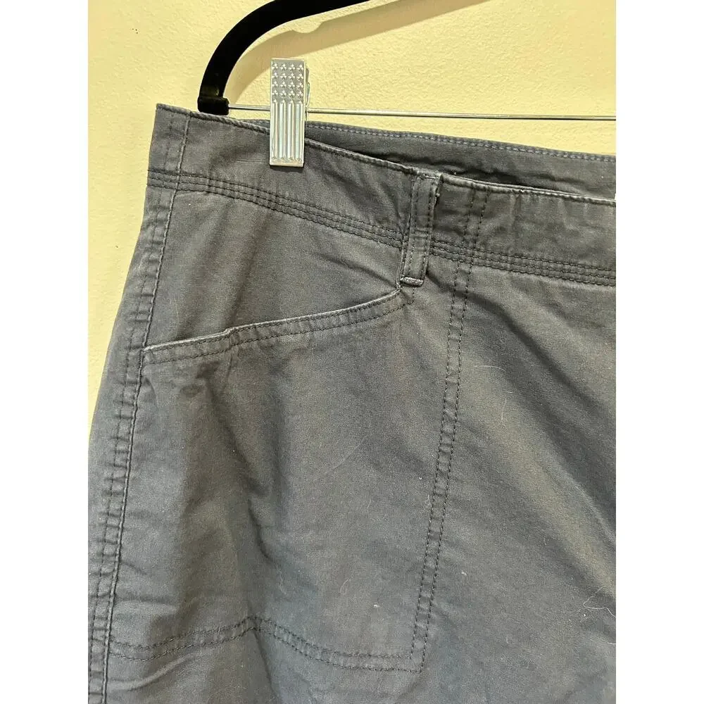 L.L. Bean flannel lined blue pants womens 16 petite favorite fit cargo gorpcore - Picture 2 of 8